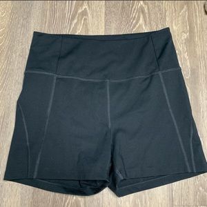 Girlfriend Collective Black High Rise Biker Shorts